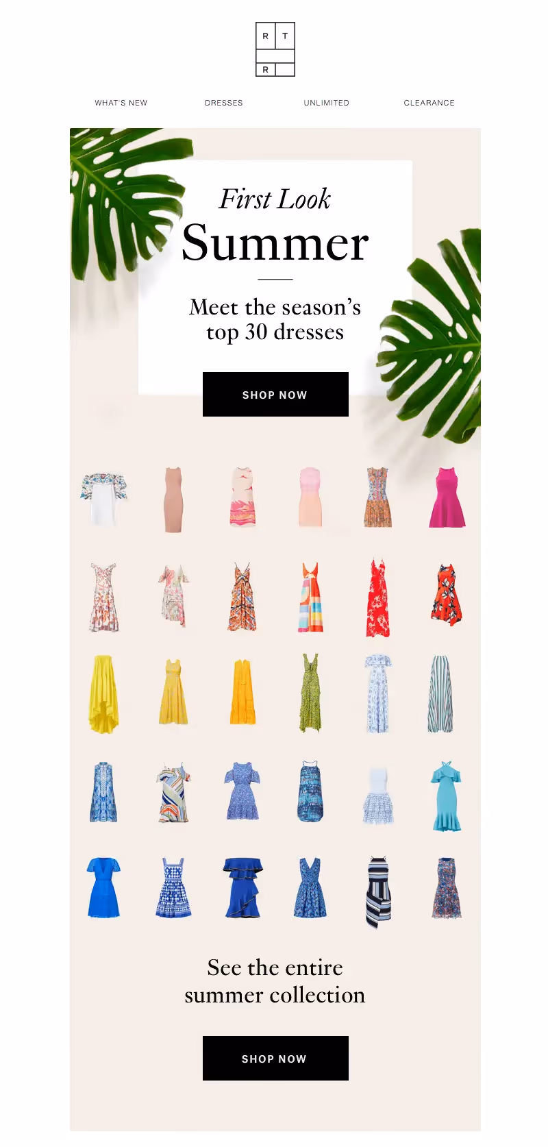Rent the Runway summer emails