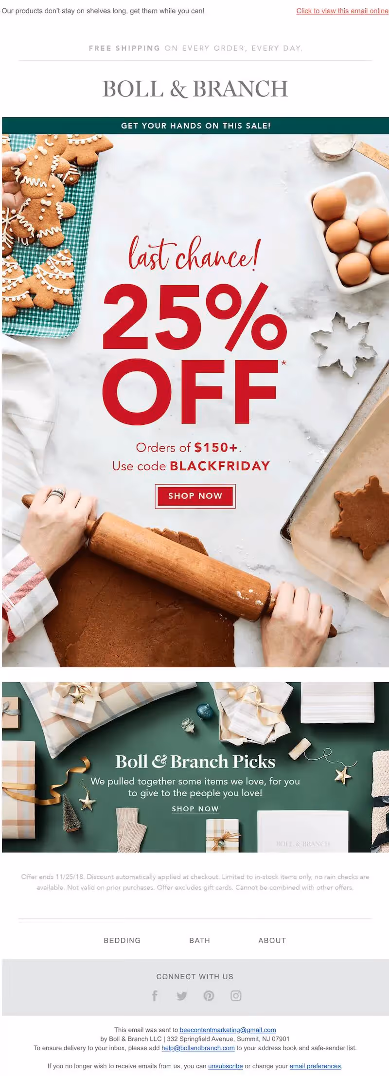 black friday email design