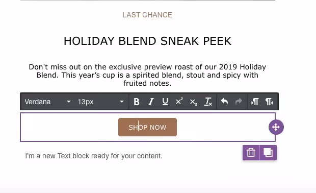 customizable email cta button
