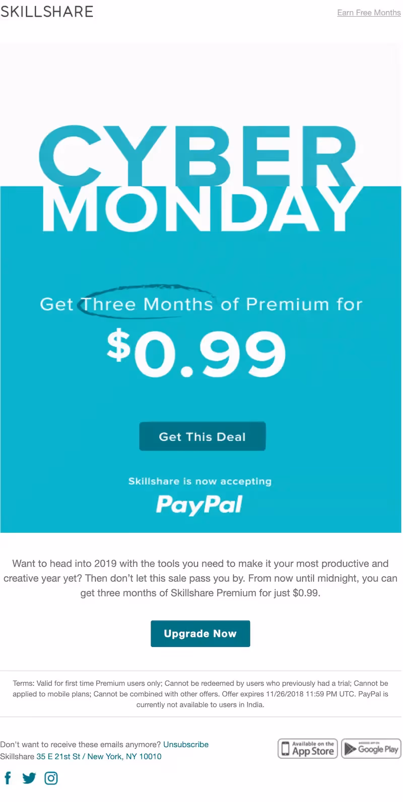 cyber monday email subject lines
