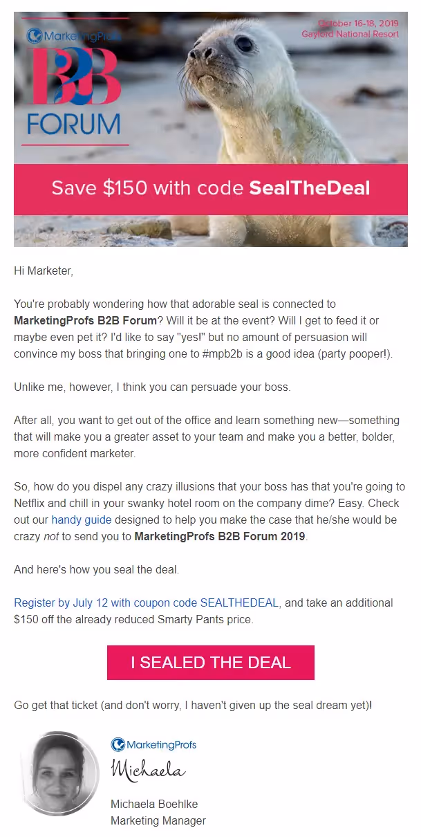 sales funnel email sequence CTA