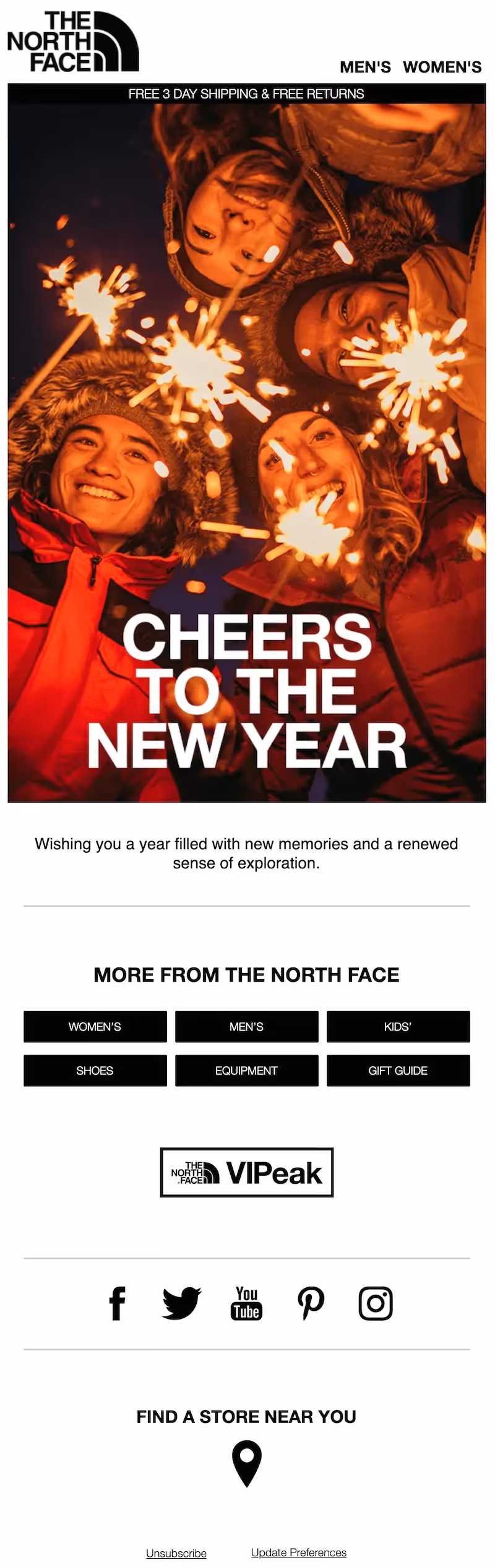 simple happy new year email