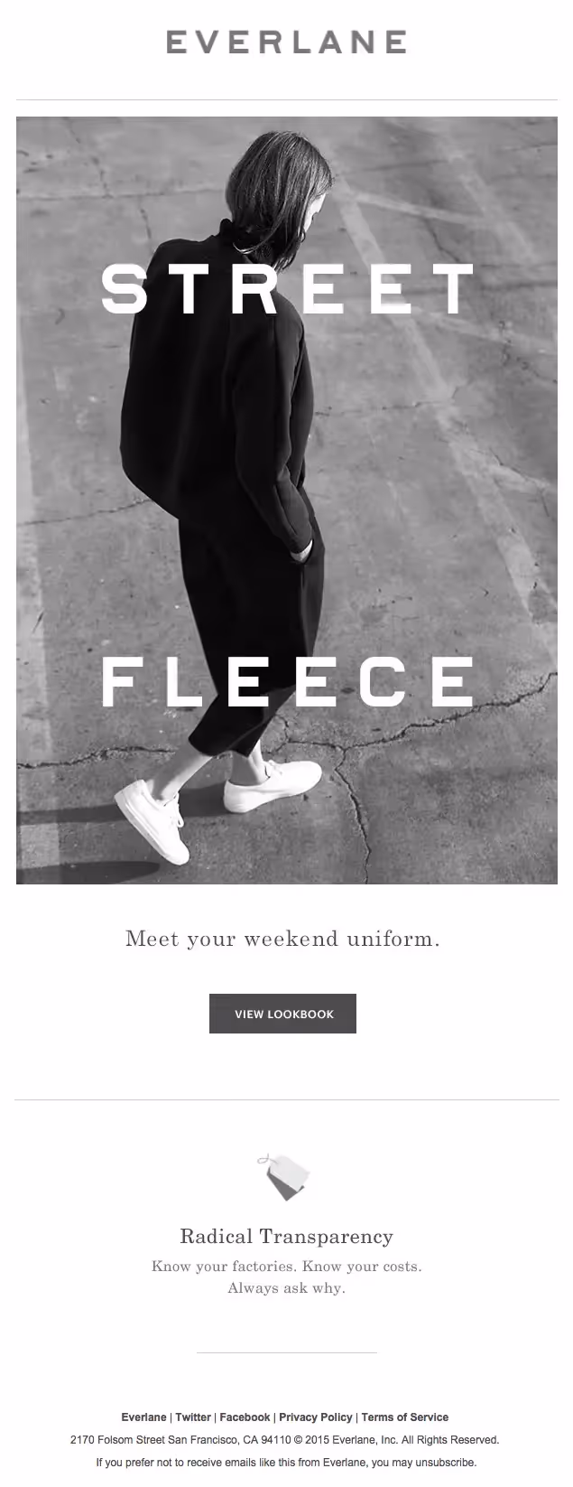 Everlane responsive email templates