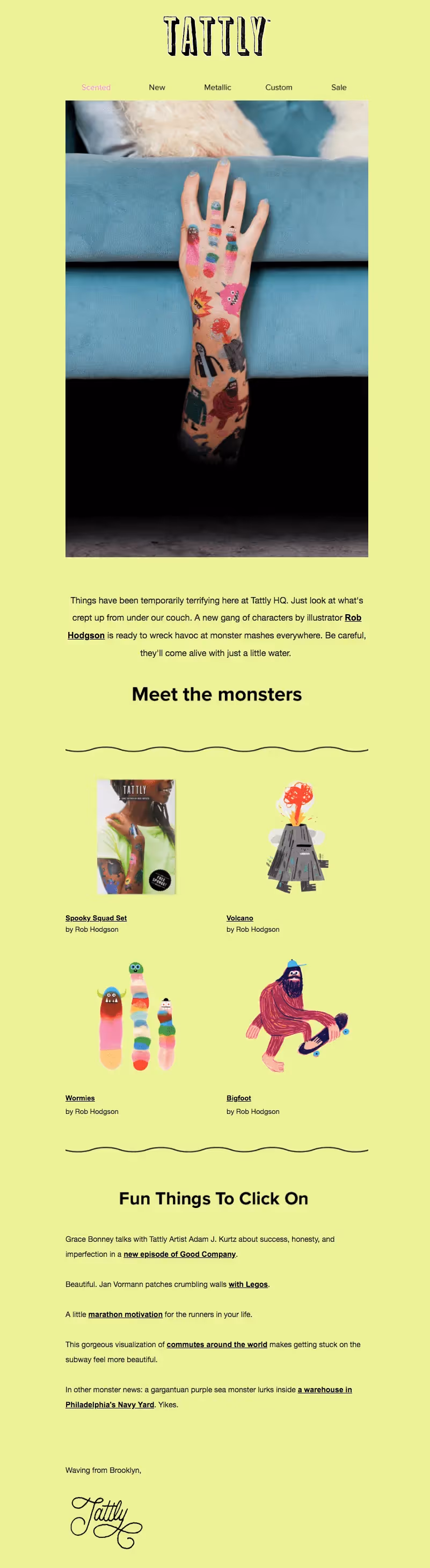Halloween email design