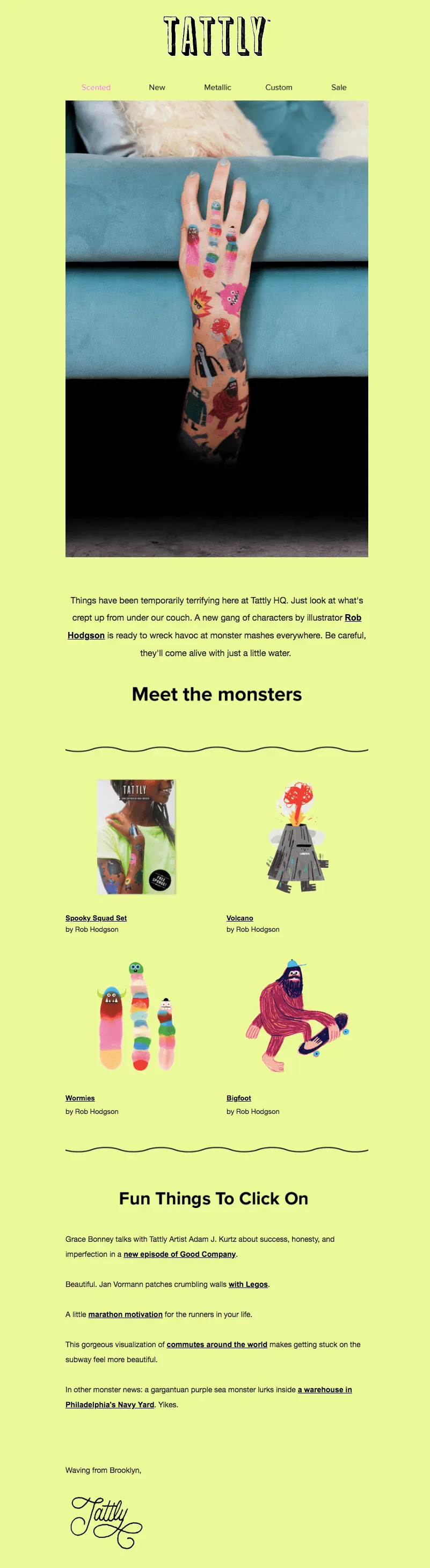 Halloween email design