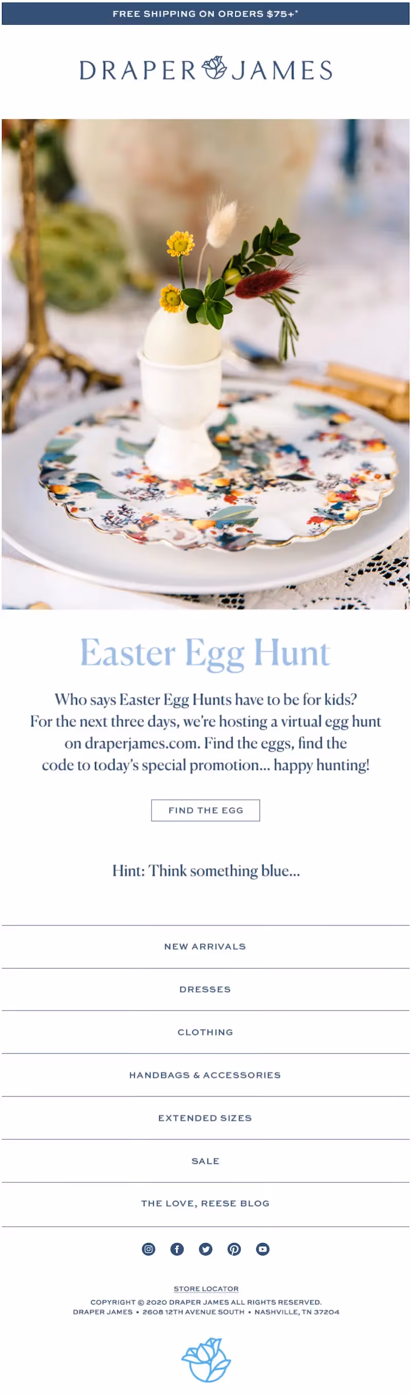 spring email ideas