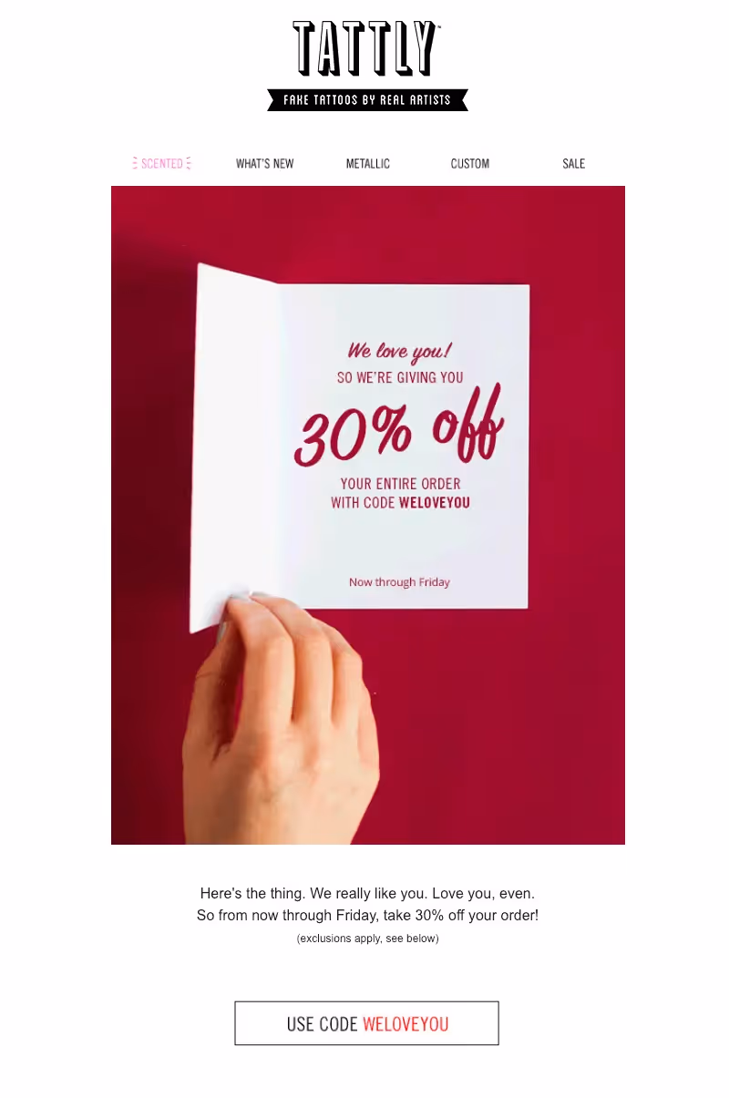 tattly valentine's day ecard