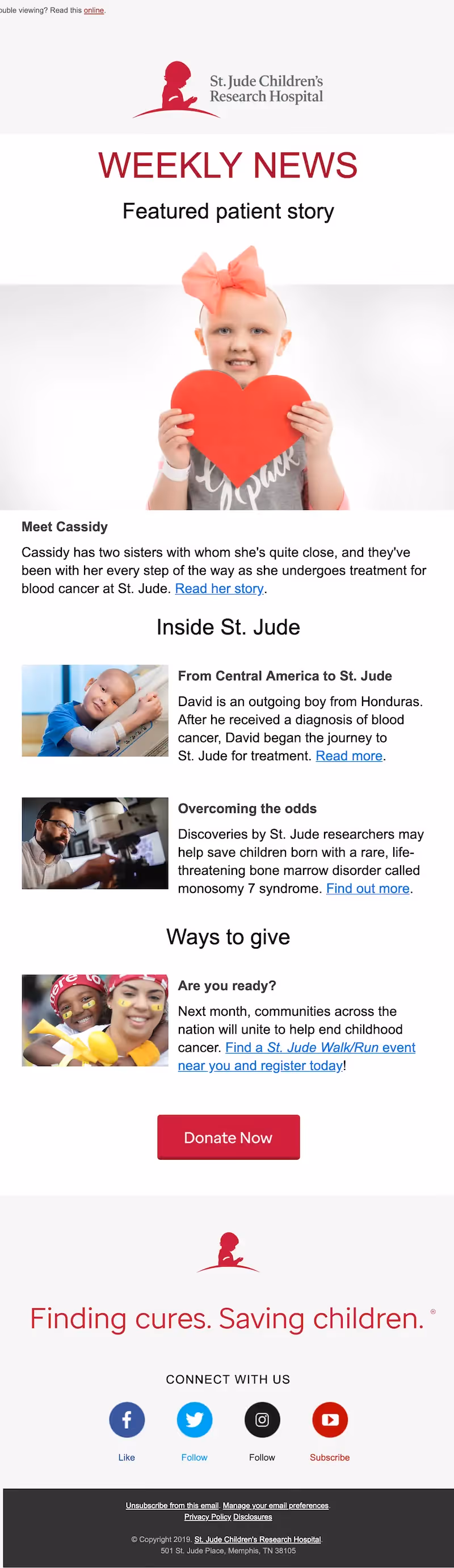 nonprofit storytelling email