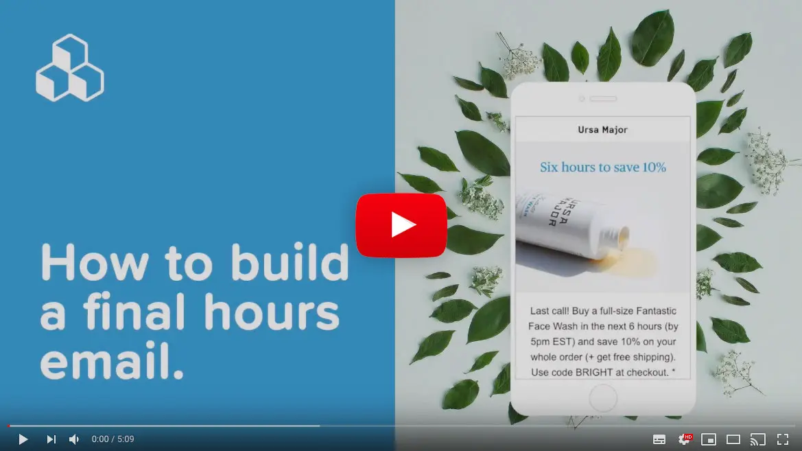 Final Hours Email Video Tutorial