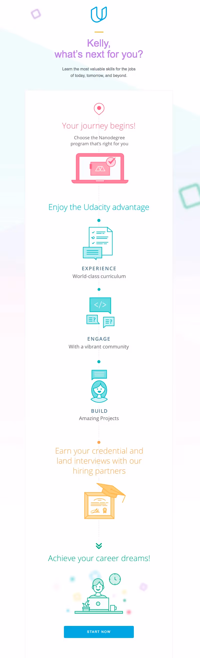 udacity online education emails