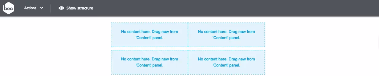 BEE email structure