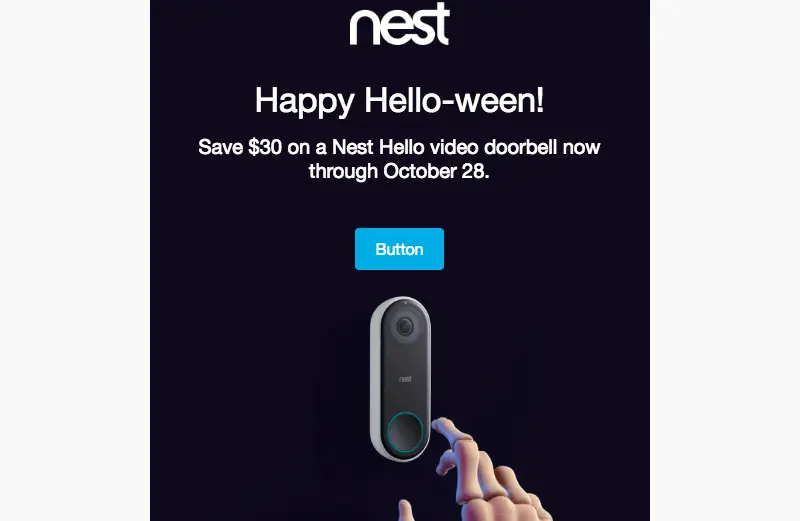 responsive Halloween email