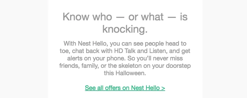 responsive Halloween email