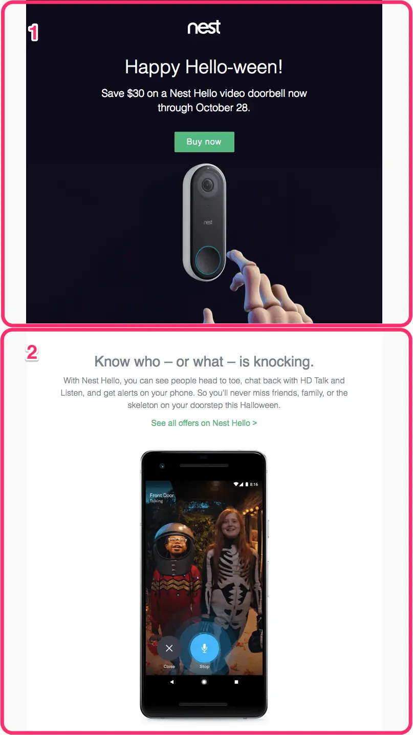 responsive Halloween email
