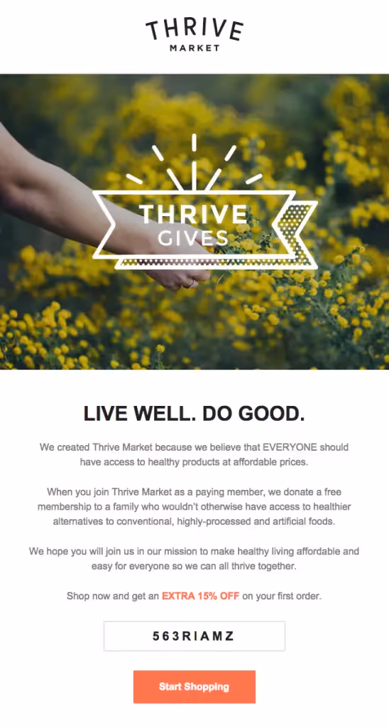 Thrive donate