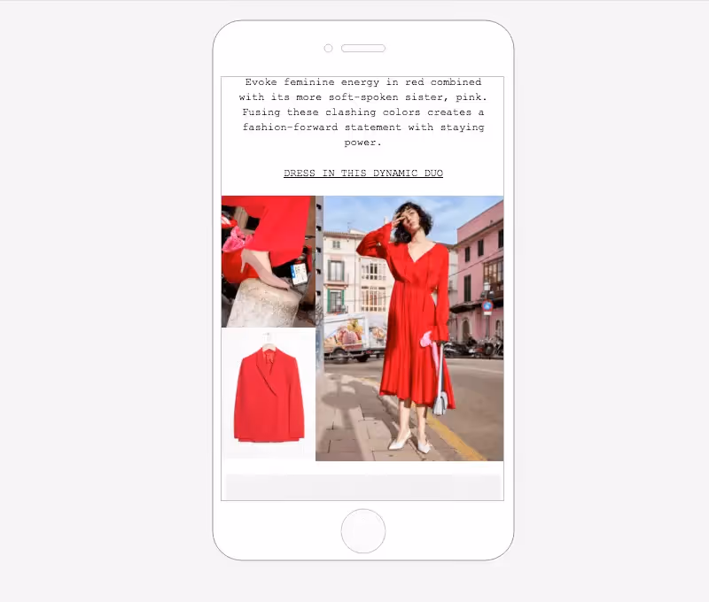 Three-column layout preserved on mobile using "Do not stack on mobile" for consistent desktop-style alignment.