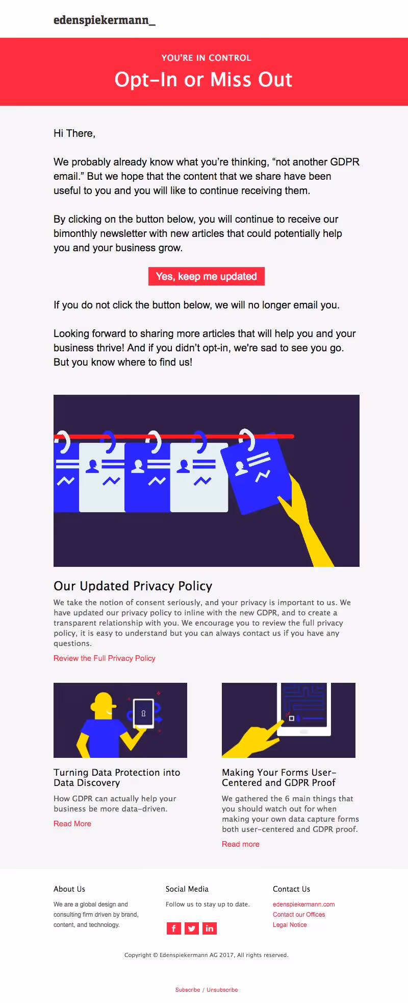Edenspiekermann GDPR emails