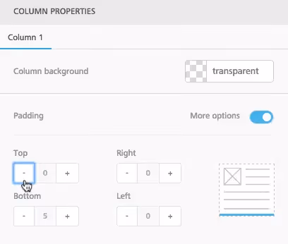 Remove padding to create the asymmetrical content structure