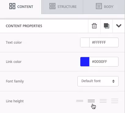 Text formatting