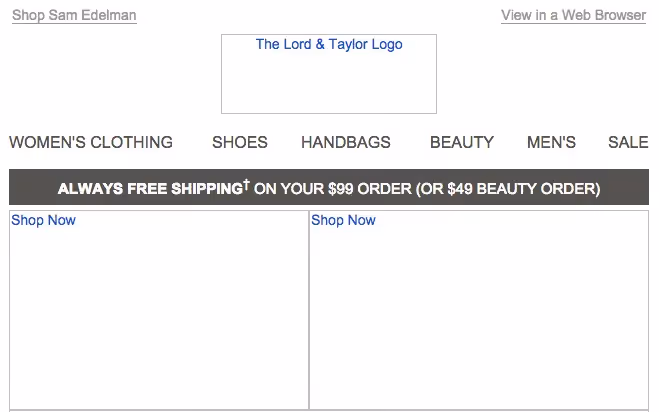 Lord & Taylor email with free shipping on $99 orders ($49 for beauty); shop clothing, shoes, handbags, and more.