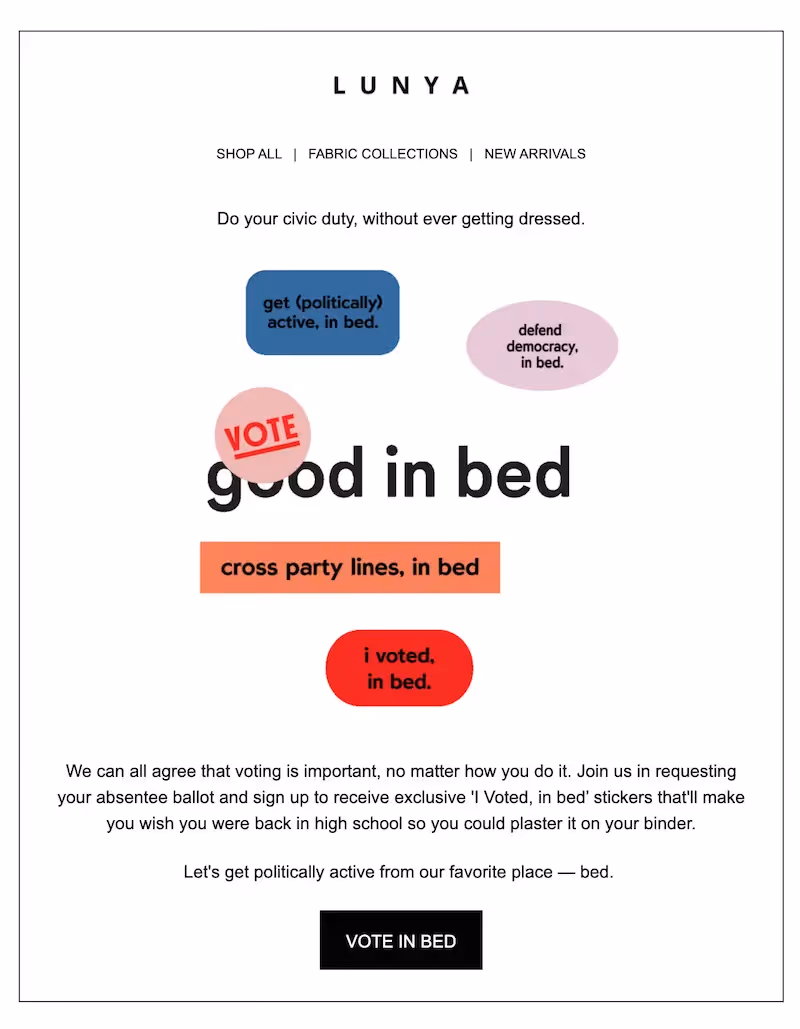 email call to action button text
