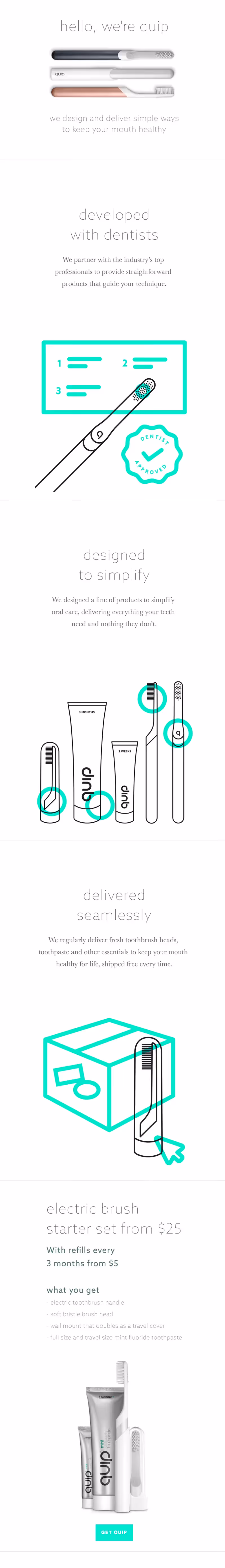 Quip Health and Wellness industry emails