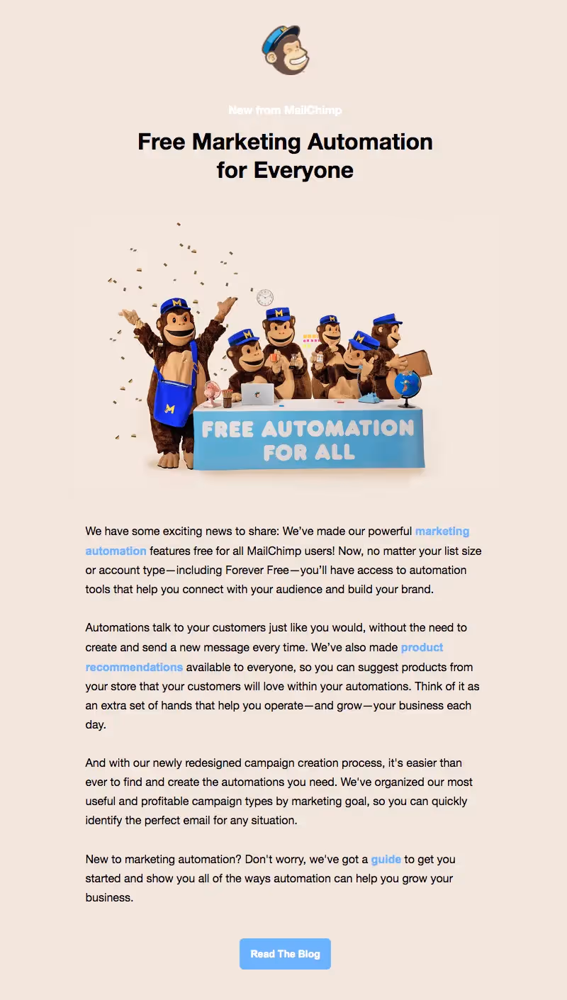 Mailchimp email companies