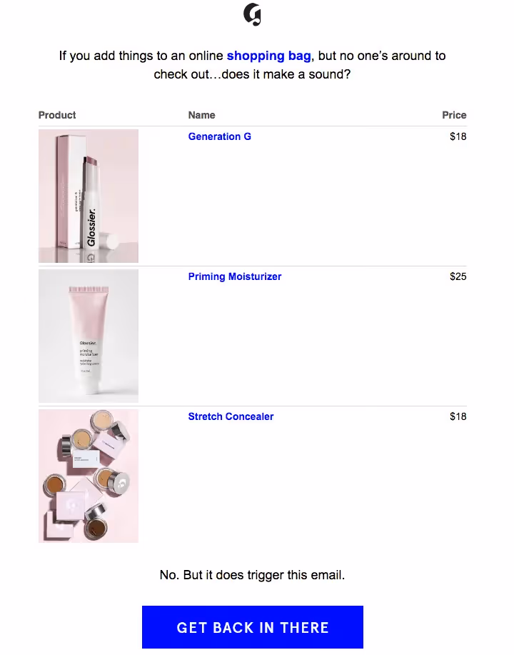 Glossier Christmas in July