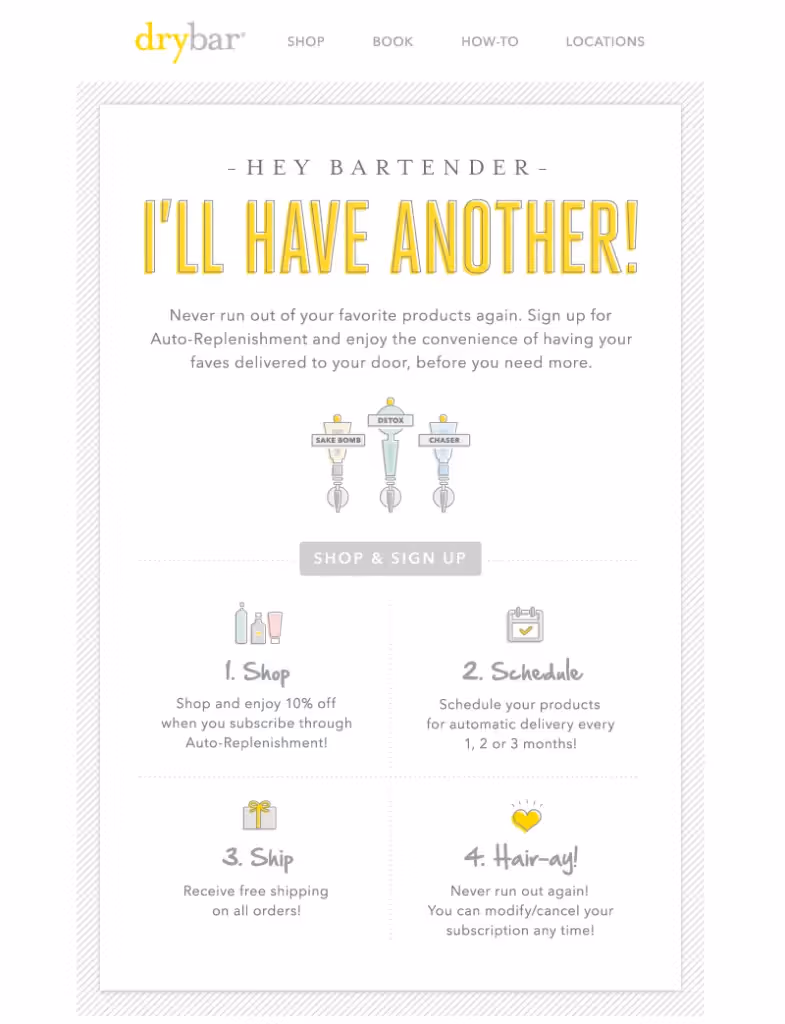 drybar email icons