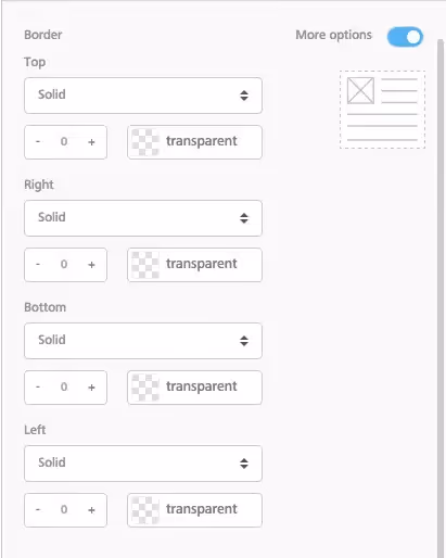 email borders and padding