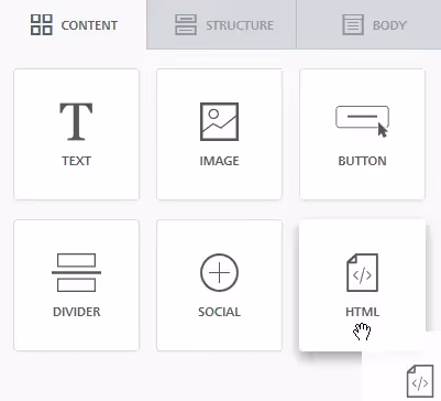 html block