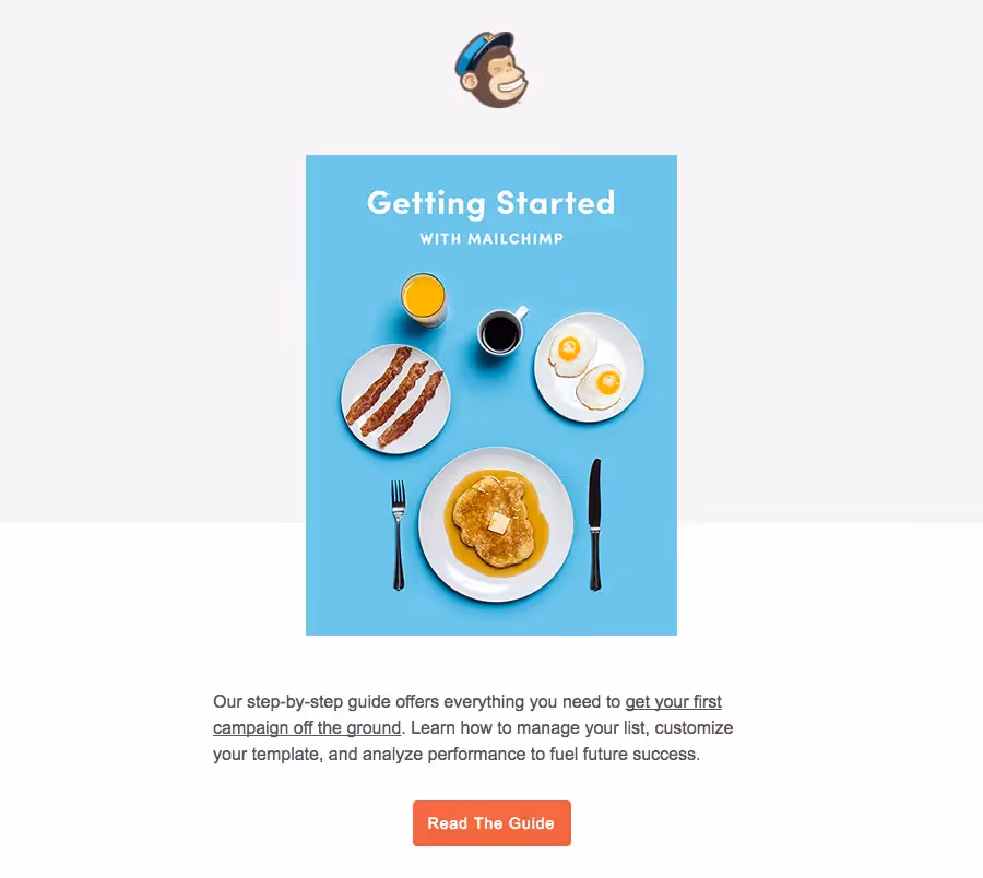 Mailchimp Getting started emails