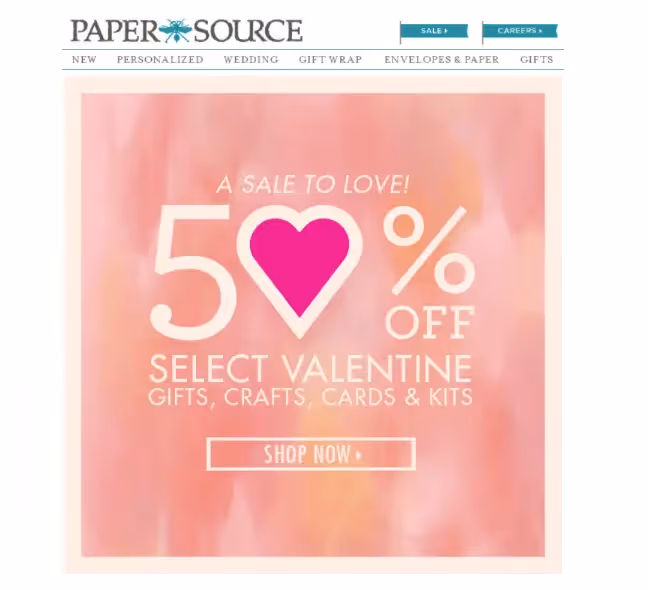 Paper Source Valentine's Day Email GIFs