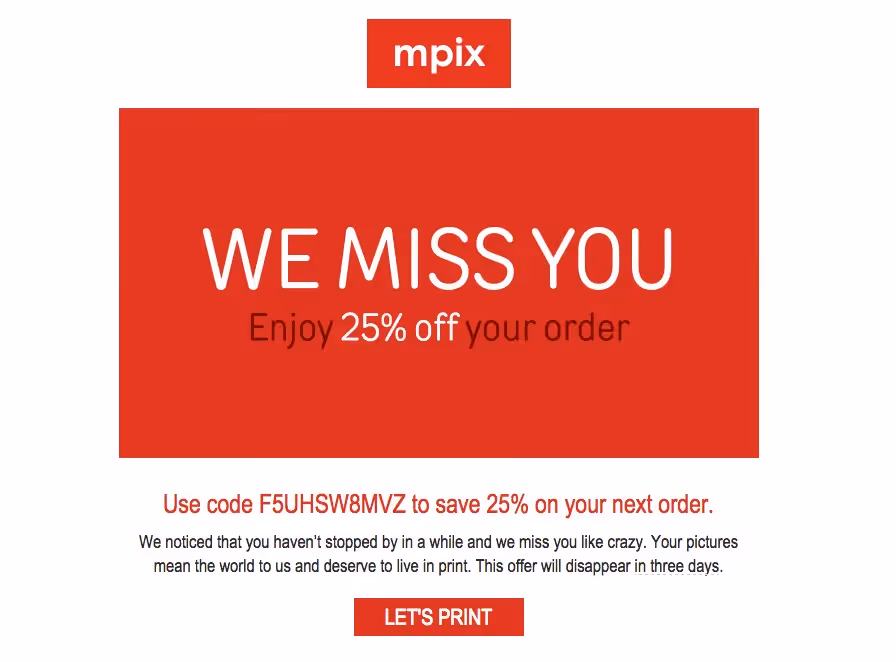 Mpix reengagement emails