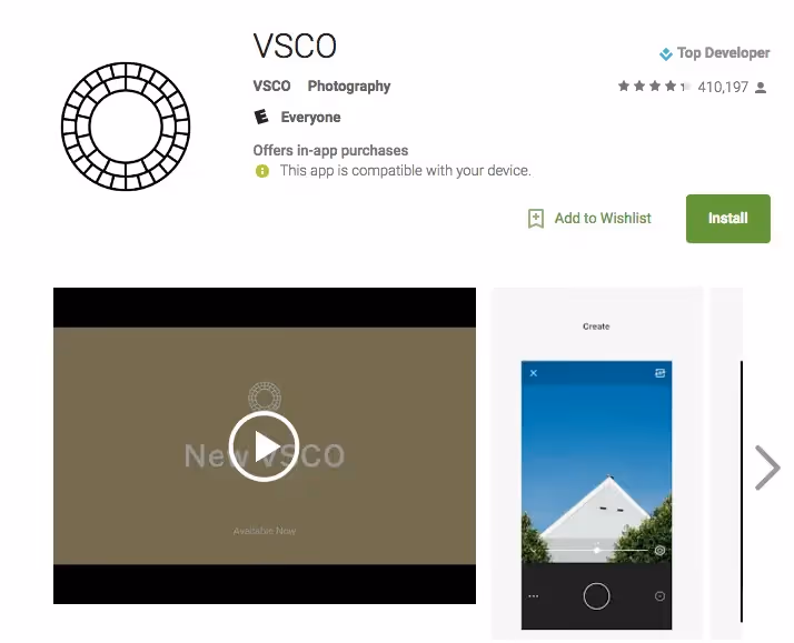 VSCO email design tools