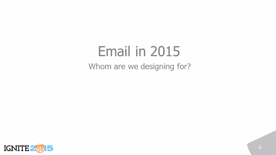 Who do we design email for?