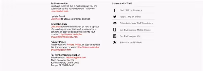 email footer
