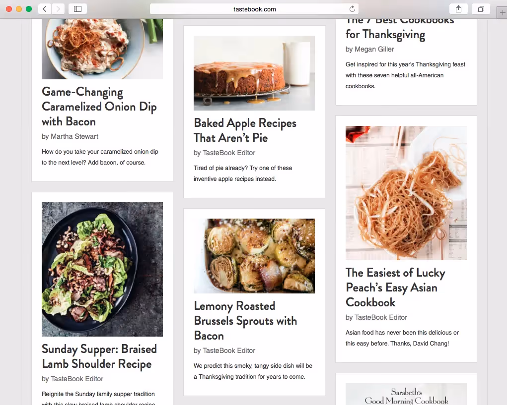 TasteBook blog