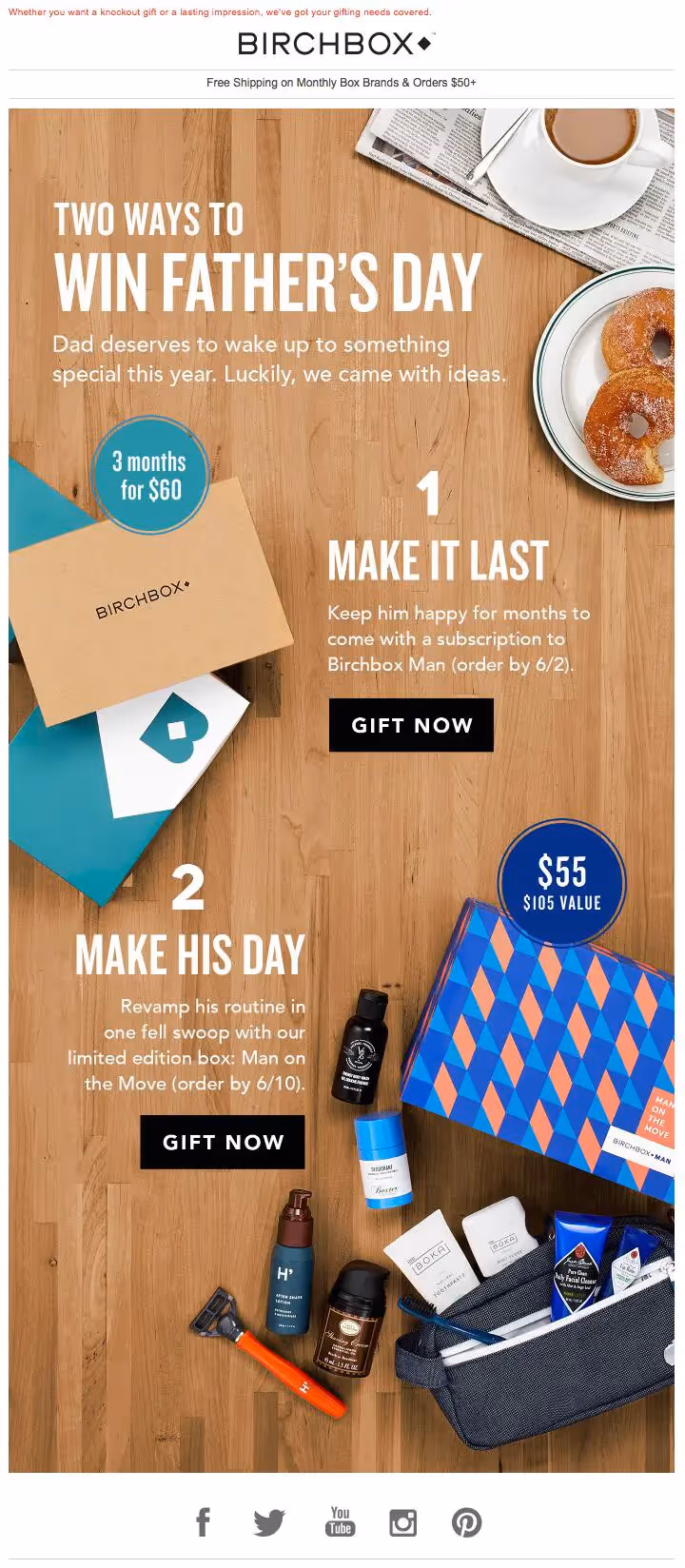 birchbox father's day emails