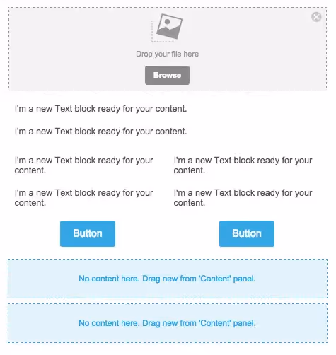 Add placeholders for contents 