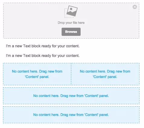 Add placeholders for contents 