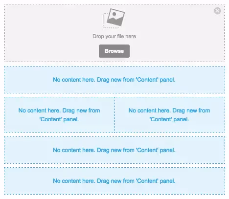 Add placeholders for contents 