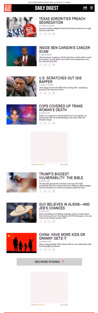 daily beast no ads trimmed
