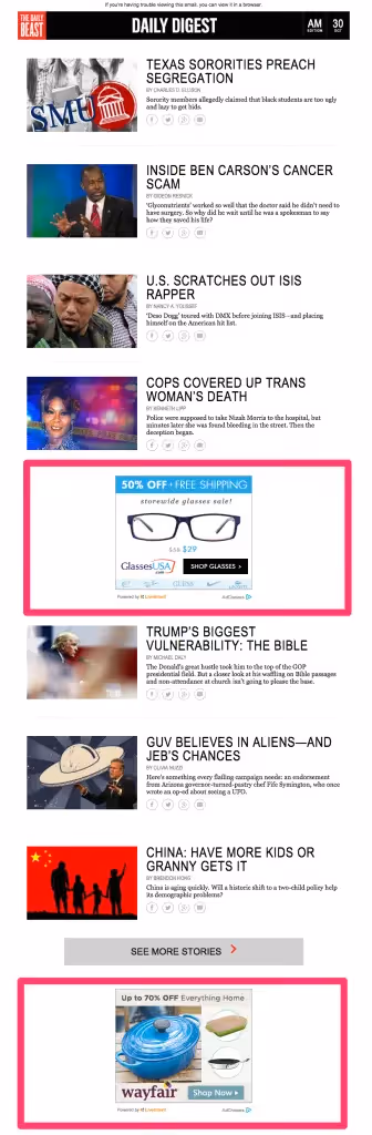 daily beast ads