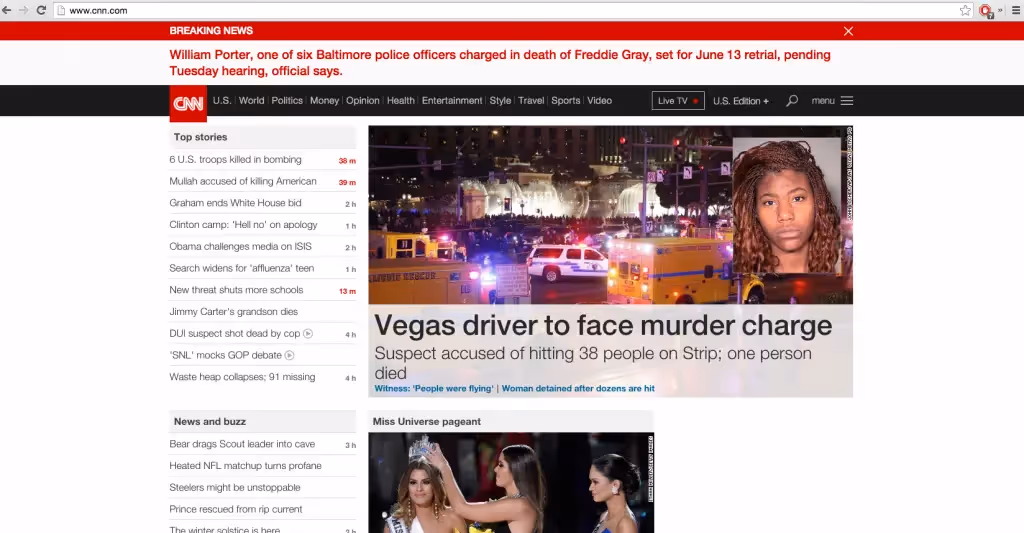 ad blocking in email cnn screenshot without ads