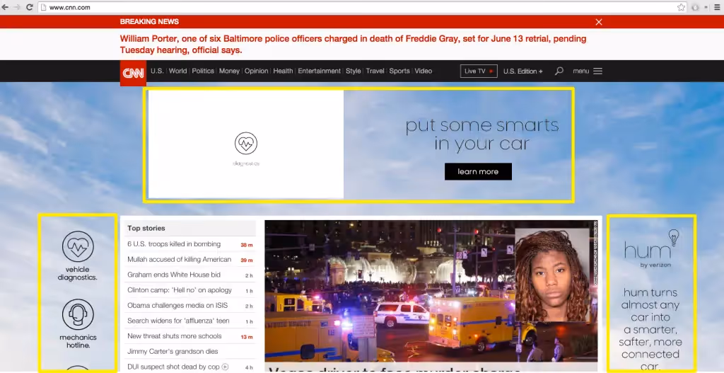 ad blocking in email CNN screen shot with ads