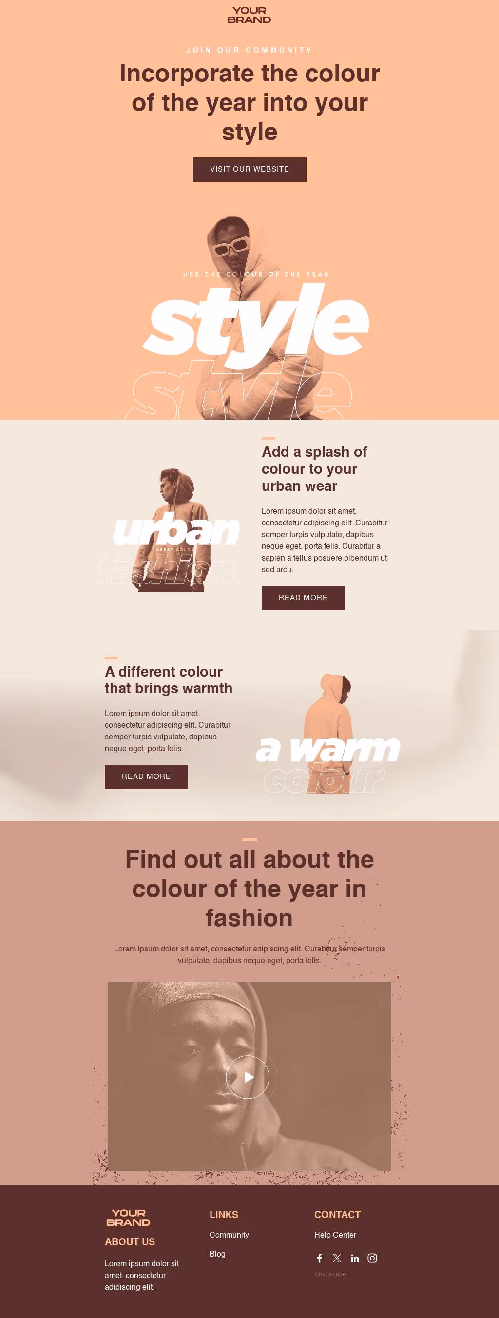 Style guide free template