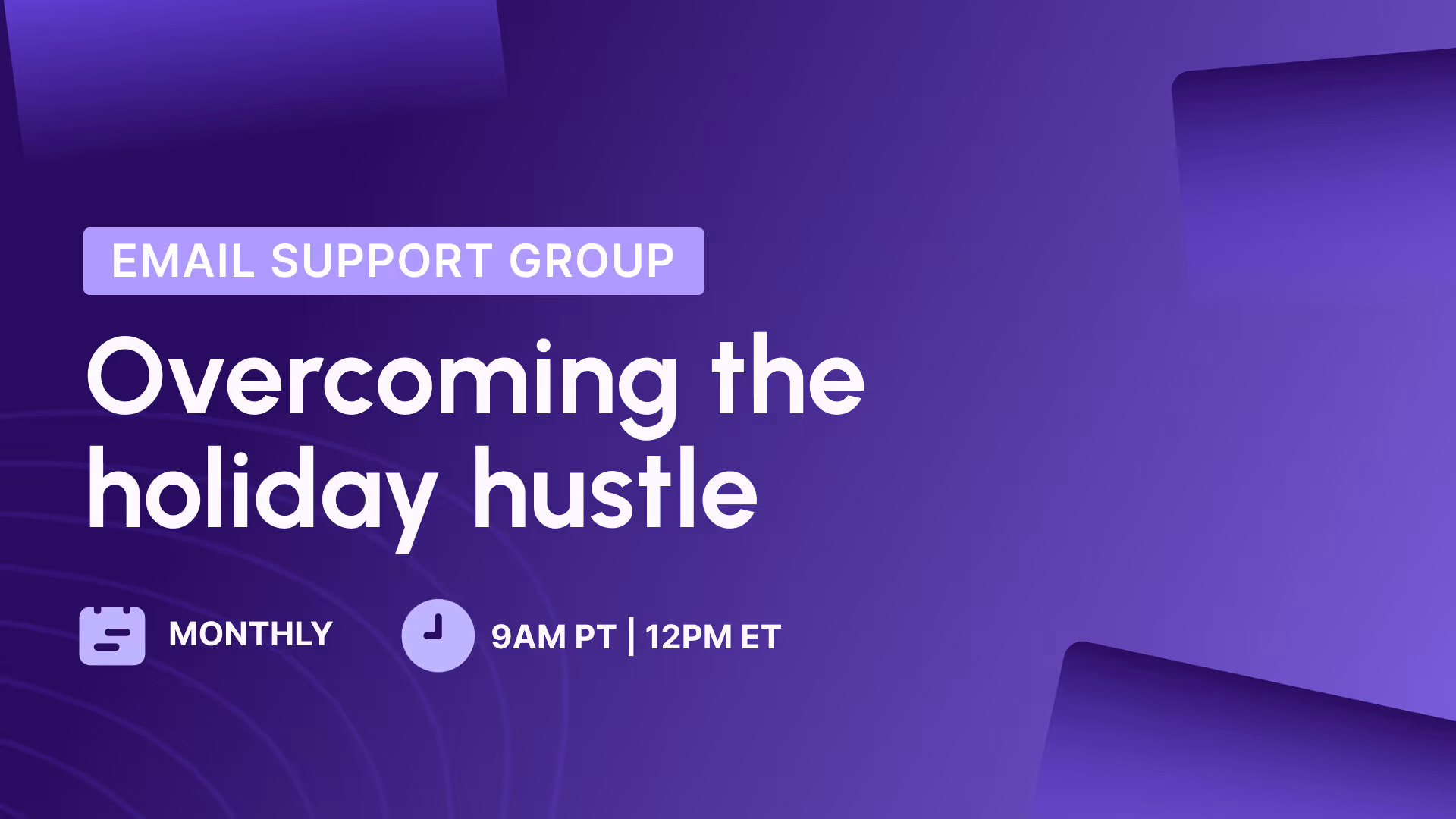 Email support group #1: Replay 
