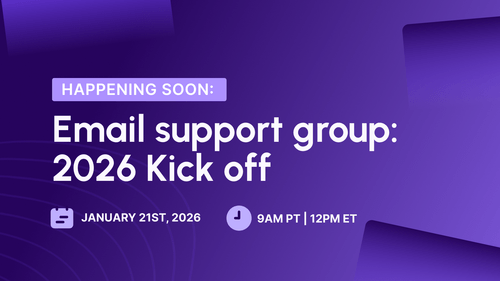 Email support group #3: Replay