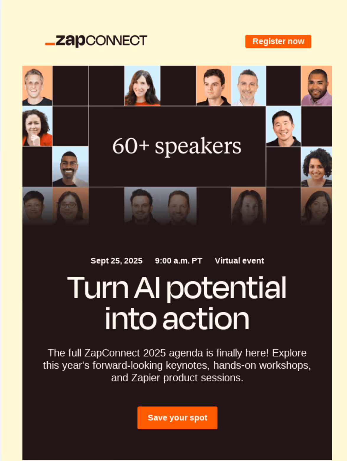 example of a CTA that stands out due to color contrast 